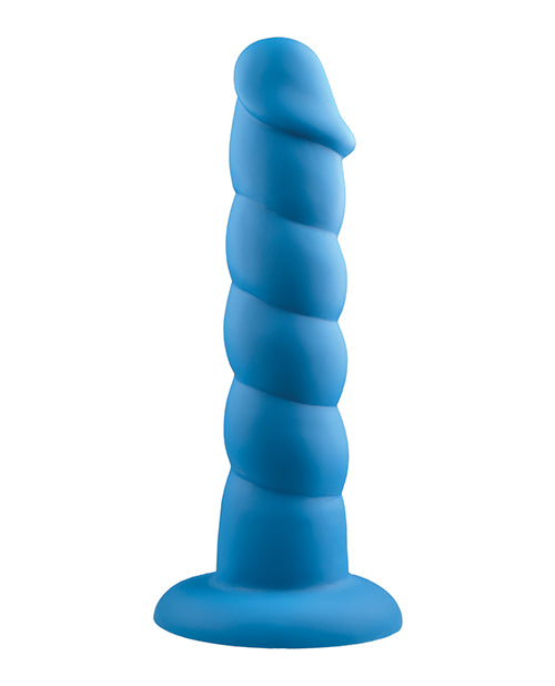 Rock Candy Suga Daddy 9.5' Silicone Dildo - Blue
