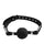 Rouge Fetish Play Vegan Leather Ball Gag - Black