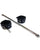 Rouge Leather Leg Spreader Bar w/Black Cuffs
