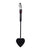 Rouge Mini Leather Spade Paddle - Black