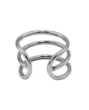 Rouge Stainless Steel Triple Wire Glans Ring 32 mm - Silver