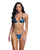 Playboy Bunny Shimmer Bikini Set - Blue SM