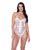 Fantasy Scalloped Eyelash Lace Bustier & Thong White LG
