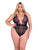 Peony Paradise Teddy - Black 2X