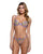 Peony Blossom Embroidered Underwire Bra w/Tanga Panty 2 pc Set - Lilac LG
