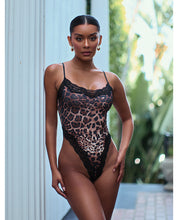 Fierce Lace Teddy - Leopard S/M