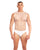 Rainbow Party Full Effect Large Mesh Unitard 2 pc Set w/Thong - White L/XL