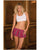 Rene Rofe School Girl Mini Skirt Plaid Pink LG
