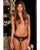 Rene Rofe Crotchless Frills Panty w/Back Bows Black M/L