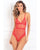 Rene Rofe X Marks The Spot Lace Teddy Red M/L