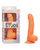 Silicone Studs Neon 6" Dildo - Orange