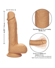 Studs Dual Density Silicone 6.25" Dildo - Ivory