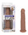 Rechargeable Vibrating & Thrusting Silicone Studs - Brown