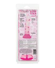 Glow Stick Heart Suction Cup Glow-in-the-Dark Dildo - Pink