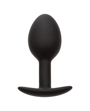 Weighted Silicone Anal Plug - Black