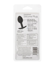 Weighted Silicone Anal Plug - Black