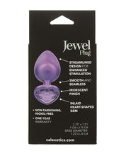 Jewel Amethyst Heart Butt Plug - Large, Purple