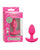 Cheeky Glow in the Dark Vibrating Butt Plug - Pink