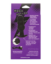 Rock Bottom Tap Beaded Anal Probe - Black