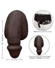 Packer Gear 4' Silicone Packing Penis - Black