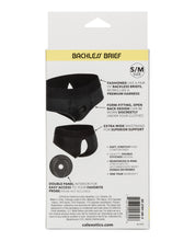 Boundless Backless Brief S/M - Black