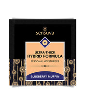 Sensuva Ultra Thick Hybrid Personal Moisturizer Single Use Packet - 6 ml Blueberry Muffin