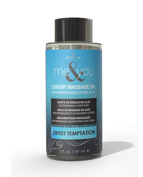 Sensuva Me & You Massage Oil - 2 oz Sweet Temptation
