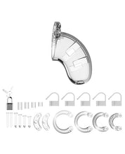 Shots Man Cage Chastity 3.5' Cock Cage Model 1 - Clear
