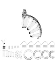 Shots Man Cage Chastity 3.5' Cock Cage Model 2 - Clear