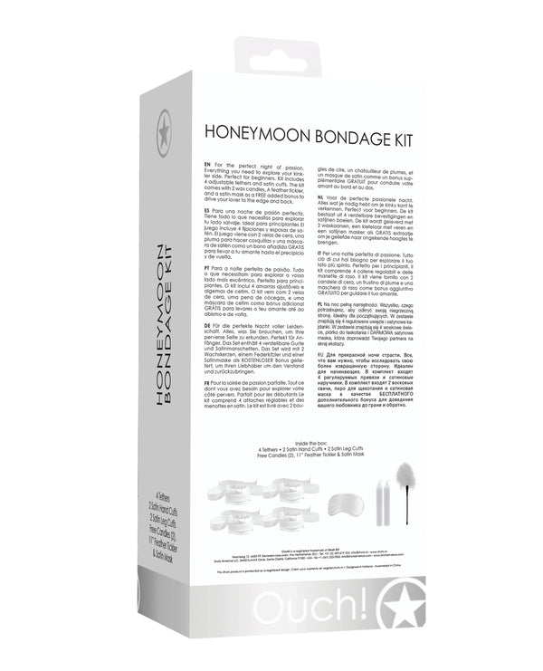 Shots Ouch Honeymoon Bondage Kit - White