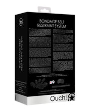 Shots Ouch Bondage Belt Restraint System - Black