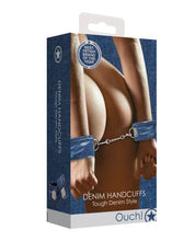 Shots Ouch Demin Handcuffs - Blue