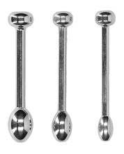 Shots Ouch Urethral Sounding Metal Plug Set - 49/50 mm