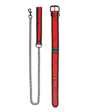 Shots Ouch Puppy Play Puppy Collar w/Leash - Red