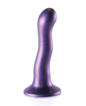 Shots Ouch 7' Curvy G-Spot Dildo - Metallic Purple