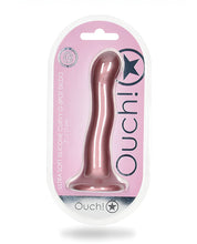 Shots Ouch 7' Curvy G-Spot Dildo - Rose Gold