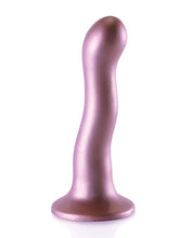 Shots Ouch 7' Curvy G-Spot Dildo - Rose Gold