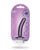 Shots Ouch 5' Smooth G-Spot Dildo - Metallic Purple
