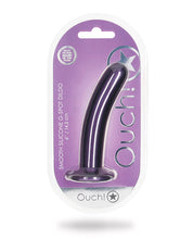 Shots Ouch 6' Smooth G-Spot Dildo - Metallic Purple
