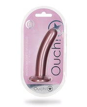 Shots Ouch 6' Smooth G-Spot Dildo - Rose Gold