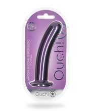 Shots Ouch 7' Smooth G-Spot Dildo - Metallic Purple