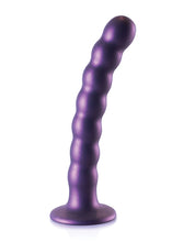 Shots Ouch 6.5' Beaded G-Spot Dildo - Metallic Purple