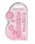 Shots RealRock Realistic Crystal Clear 6' Dildo w/Balls - Pink