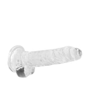 Shots RealRock Realistic Crystal Clear 7' Dildo w/Balls - Transparent Clear