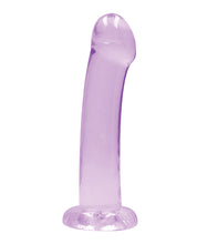 Shots RealRock Crystal Clear 7' Dildo - Purple