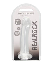 Shots RealRock Crystal Clear 7' Dildo - Transparent