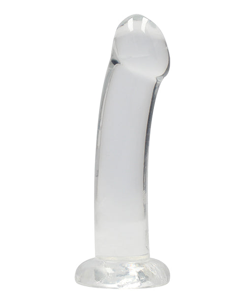 Shots RealRock Crystal Clear 7" Dildo - Transparent