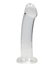 Shots RealRock Crystal Clear 7" Dildo - Transparent