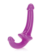 Shots RealRock 6' Strapless Strap On Glow in the Dark - Neon Purple