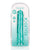 Shots RealRock Realistic Crystal Clear 10" Straight Dildo - Turquoise